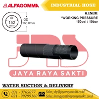 SELANG INDUSTRI ALFAGOMMA 202AA GENERAL PURPOSE WATER SUCTION AND DELIVERY 10 BAR 150 PSI 152 MM 6 INCH