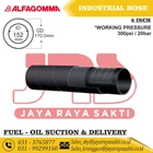 SELANG INDUSTRI TAHAN MINYAK ALFAGOMMA 620AA FUEL OIL SUCTION AND DELIVERY 20 BAR 300 PSI 152 MM 6 INCH 1