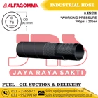 INDUSTRIAL HOSE ALFAGOMMA 620AA FUEL OIL SUCTION AND DELIVERY 20 BAR 300 PSI 76 MM 3 INCH 1