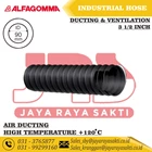 INDUSTRIAL HOSE ALFAGOMMA SPIRAL 178AA AIR DUCTING HIGH TEMPERATURE +120 CELSIUS 90 MM 3 1/2 INCH 1