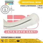 HOSE TOYOFUSSO-E CLEAR FIBER THREAD 1 INCH 25 MM RESISTANT FROM FOOD BEVERAGE CHEMICAL TOYOX 1