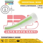HOSE TOYOFUSSO-Y CLEAR FIBER THREAD 1 INCH 25 MM RESISTANT FROM FOOD BEVERAGE CHEMICAL TOYOX 1