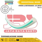 HOSE TOYOSILICONE CLEAR SILICONE RUBBER THREAD 5/8 INCH 15.9 MM HEAT AND FOOD BEVERAGE RESISTANT TOYOX 1