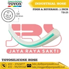 HOSE TOYOSILICONE CLEAR SILICONE RUBBER THREAD 1 INCH 25.4 MM HEAT AND FOOD BEVERAGE RESISTANT TOYOX 1