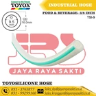HOSE TOYOSILICONE CLEAR SILICONE RUBBER THREAD 3/8 INCH 9.5 MM HEAT AND FOOD BEVERAGE RESISTANT TOYOX 1