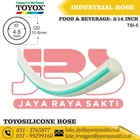 HOSE TOYOSILICONE CLEAR SILICONE RUBBER THREAD 3/16 INCH 4.8 MM HEAT AND FOOD BEVERAGE RESISTANT TOYOX 1