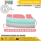 HOSE TOYOSILICONE-S2 CLEAR SILICONE RUBBER THREAD 1 1/4 INCH 32 MM HEAT AND FOOD BEVERAGE RESISTANT TOYOX 4