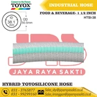 HOSE HYBRID TOYOSILICONE PVC CLEAR SILICONE RUBBER THREAD 1 1/2 INCH 38.1 MM HEAT AND FOOD BEVERAGE RESISTANT TOYOX 4