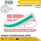 HOSE HYBRID TOYOSILICONE PVC CLEAR SILICONE RUBBER THREAD 1 1/4 INCH 32 MM HEAT AND FOOD BEVERAGE RESISTANT TOYOX 1