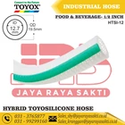 HOSE HYBRID TOYOSILICONE PVC CLEAR SILICONE RUBBER THREAD 1/2 INCH 12.7 MM HEAT AND FOOD BEVERAGE RESISTANT TOYOX 1
