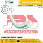 HOSE TOYOFOODS-S PVC CLEAR STEEL WIRE 1 1/4 INCH 32 MM OIL AND FOOD BEVERAGE RESISTANT TOYOX 1