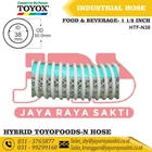 HOSE HYBRID TOYOFOODS-N PVC CLEAR FLEXIBLE THREAD 1 1/2 INCH 38 MM OIL AND FOOD BEVERAGE RESISTANT TOYOX 2