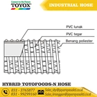 HOSE HYBRID TOYOFOODS-N PVC CLEAR FLEXIBLE THREAD 1 1/2 INCH 38 MM OIL AND FOOD BEVERAGE RESISTANT TOYOX 3