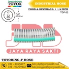 HOSE TOYORING-F PVC CLEAR WIRE 1 1/4 INCH 32 MM OIL AND FOOD BEVERAGE RESISTANT TOYOX 5