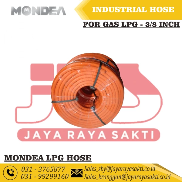 MONDEA HOSE LPG GAS ORANGE 3/8 INCH SNI