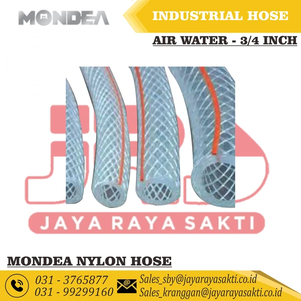 MONDEA HOSE AIR WATER HYPREX PVC NYLON FIBER 3/4 INCH