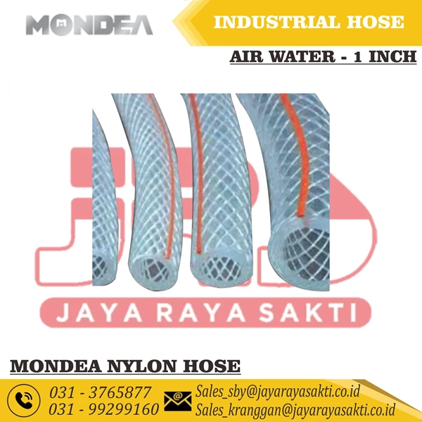 MONDEA SELANG AIR WATER HYPREX SERAT BENANG PVC NYLON 1 INCH