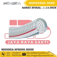 MONDEA SELANG PVC SPRING KAWAT SPIRAL BENING TRANSPARAN 1 1/4 INCH