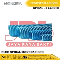 MONDEA SELANG PVC HISAP SPIRAL BIRU POMPA IRIGASI ALKON 2 1/2 INCH