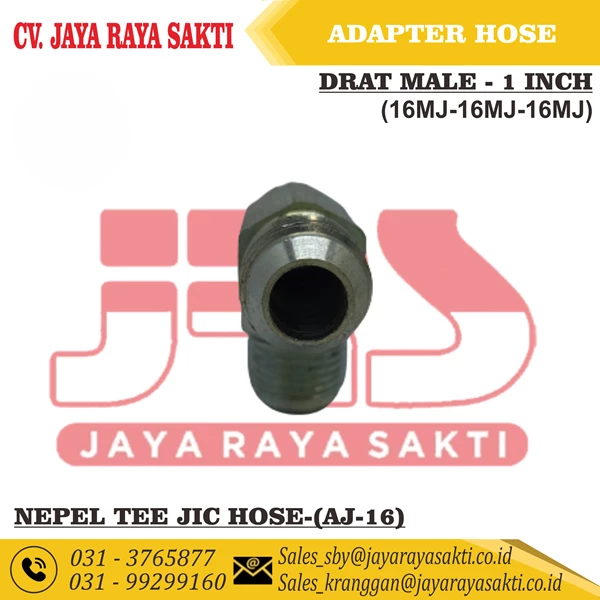 NEPEL TEE JIC ADAPTER HYDRAULIC HOSE OUTER DRAT MALE 1 INCH T