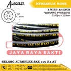 HYDRAULIC HOSE AUROFLEX 1 WIRE 1/4 INCH 225 BAR 3260 SAE 100 R1 AT 2