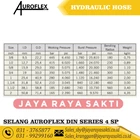 SELANG HIDROLIK AUROFLEX 4 KAWAT 3/8 INCH 445 BAR 6450 PSI HIDROLIS 2