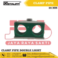 STAUFF CLAMP PIPE TUBING HYDRAULIC HOSE 28 MM SERIES LIGHT DOUBLE