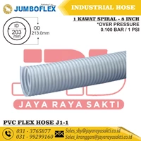 SELANG PVC FLEX JUMBOFLEX KAWAT SPIRAL J1-1 8 INCH ID 203 MM 0.100 BAR 1 PSI J 1-1