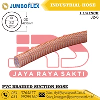 SELANG PVC BENANG JUMBOFLEX HISAP 1 1/4 INCH ID 32 MM OD 42 MM