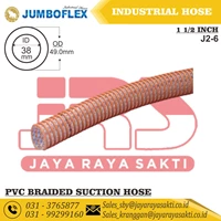SELANG PVC BENANG JUMBOFLEX HISAP 1 1/2 INCH ID 38 MM OD 49 MM