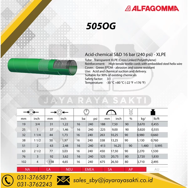 Industrial hose Alfagomma 505OG
