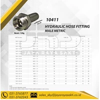 FITTING SELANG HIDROLIK MALE METRIC - 10411